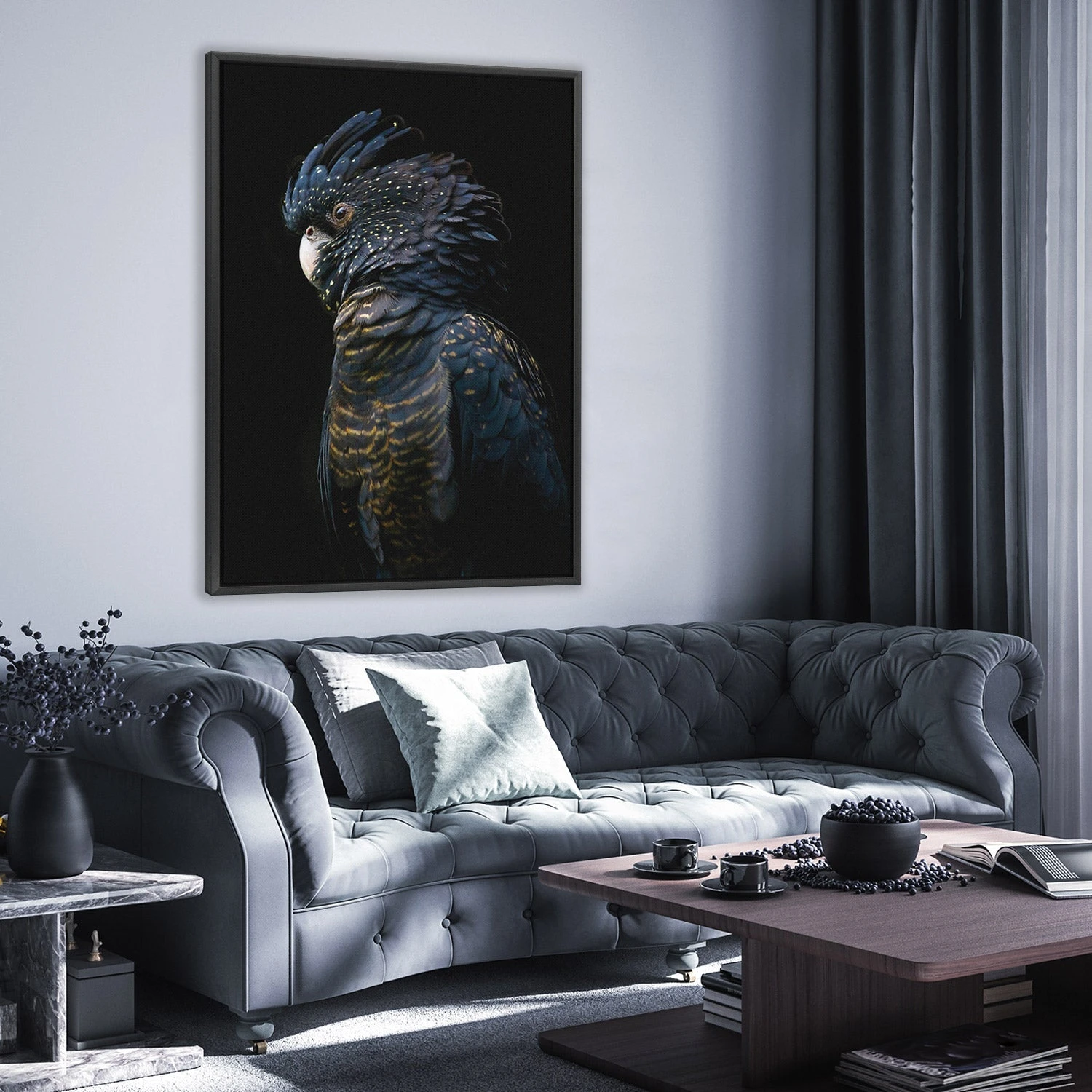 Lady Black Cocky, Dark Lady Black Cocky, Dark -WALL ART DESGIN SALE lady black cocky dark canvas stretched canvas 45x30cm 647130