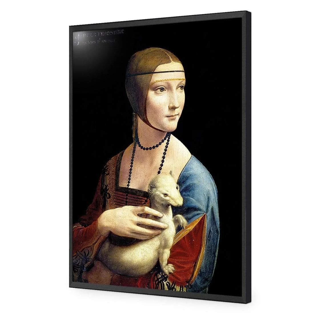 Lady with Ermine By Leonardo Da Vinci Lady With Ermine By Leonardo Da Vinci -WALL ART DESGIN SALE lady with ermine by leonardo da vinci acrylic glass no border black frame 45x30cm 995744
