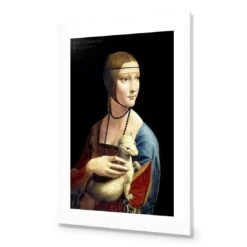 Lady With Ermine By Leonardo Da Vinci 10 Lady With Ermine By Leonardo Da Vinci -WALL ART DESGIN SALE lady with ermine by leonardo da vinci acrylic glass with border no frame 45x30cm 653098