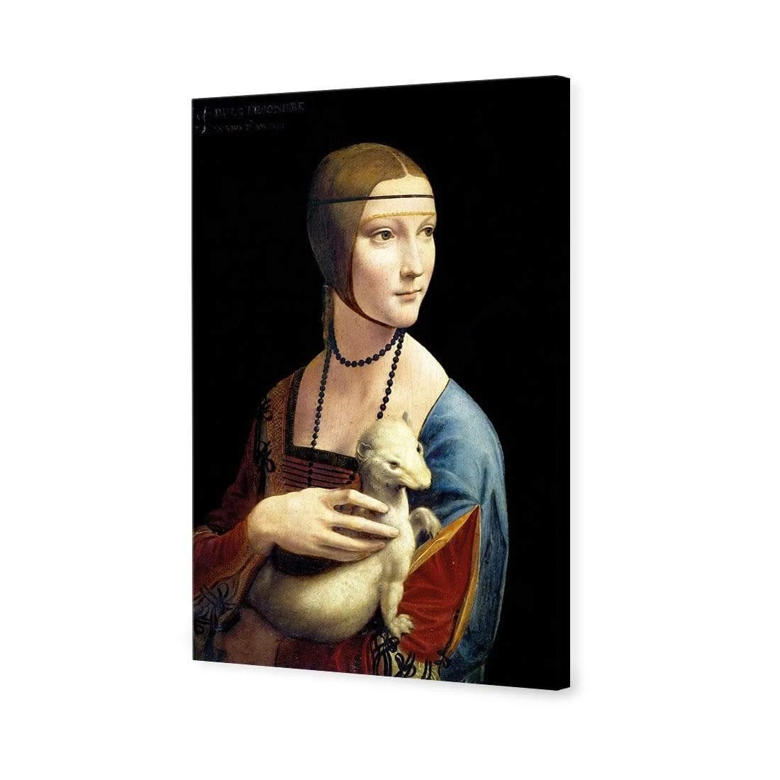 Lady with Ermine By Leonardo Da Vinci Lady With Ermine By Leonardo Da Vinci -WALL ART DESGIN SALE lady with ermine by leonardo da vinci canvas stretched canvas 45x30cm 323793