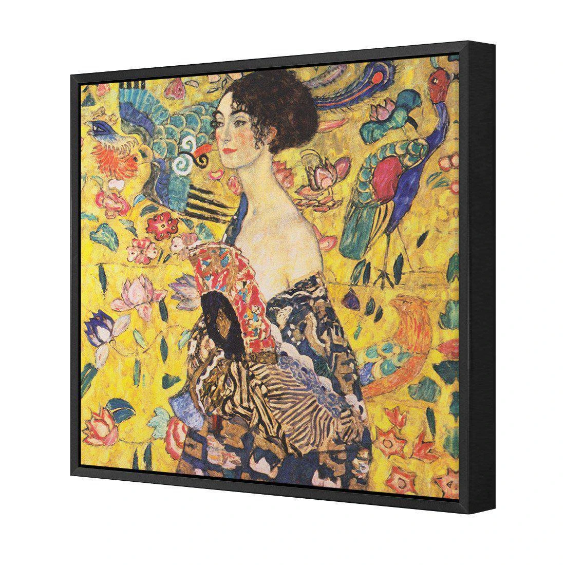 Lady With Fan by Gustav Klimt Canvas Art Lady With Fan By Gustav Klimt Canvas Art -WALL ART DESGIN SALE lady with fan by gustav klimt canvas art 30x30cm black frame 969832