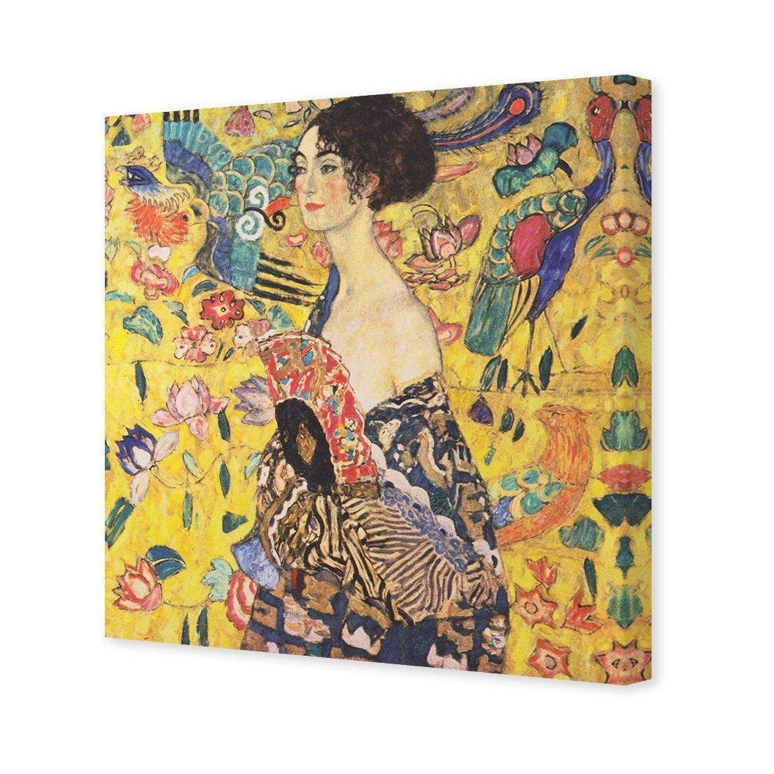 Lady With Fan by Gustav Klimt Canvas Art Lady With Fan By Gustav Klimt Canvas Art -WALL ART DESGIN SALE lady with fan by gustav klimt canvas art 30x30cm no frame 875669