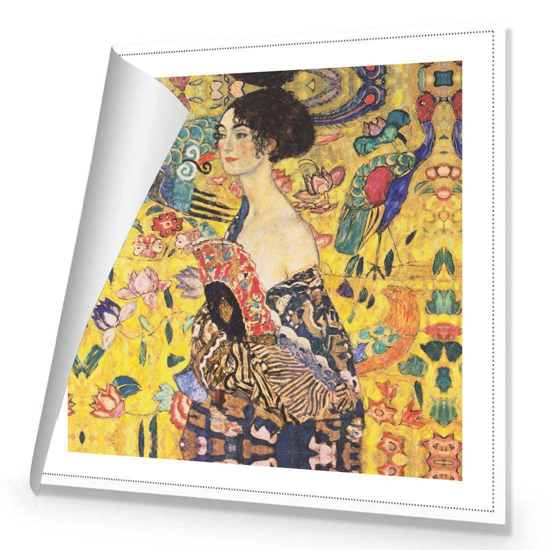 Lady With Fan by Gustav Klimt Canvas Art Lady With Fan By Gustav Klimt Canvas Art -WALL ART DESGIN SALE lady with fan by gustav klimt canvas art 30x30cm rolled canvas 458801