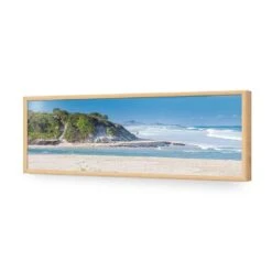 Lake Cathie -WALL ART DESGIN SALE lake cathie acrylic glass no border oak frame 90x30cm 379570