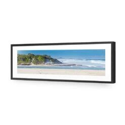 Lake Cathie -WALL ART DESGIN SALE lake cathie acrylic glass with border black frame 90x30cm 428448