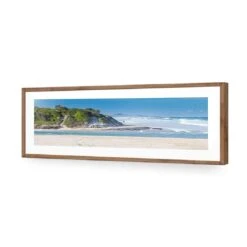 Lake Cathie -WALL ART DESGIN SALE lake cathie acrylic glass with border natural frame 90x30cm 210979