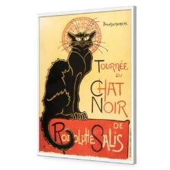 Le Chat Noir Acrylic Print Art -WALL ART DESGIN SALE le chat noir acrylic print art without border white frame 45x30cm 866102