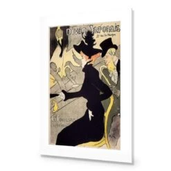 Le Divan Japonais By Toulouse-Lautrec -WALL ART DESGIN SALE le divan japonais by toulouse lautrec acrylic glass with border no frame 45x30cm 768220