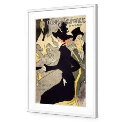 Le Divan Japonais By Toulouse-Lautrec -WALL ART DESGIN SALE le divan japonais by toulouse lautrec acrylic glass with border white frame 45x30cm 850991