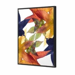 Leaf Kaleidoscope, Rectangle Canvas Art -WALL ART DESGIN SALE leaf kaleidoscope rectangle canvas art 45x30cm black frame 124191