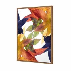 Leaf Kaleidoscope, Rectangle Canvas Art -WALL ART DESGIN SALE leaf kaleidoscope rectangle canvas art 45x30cm natural frame 871062