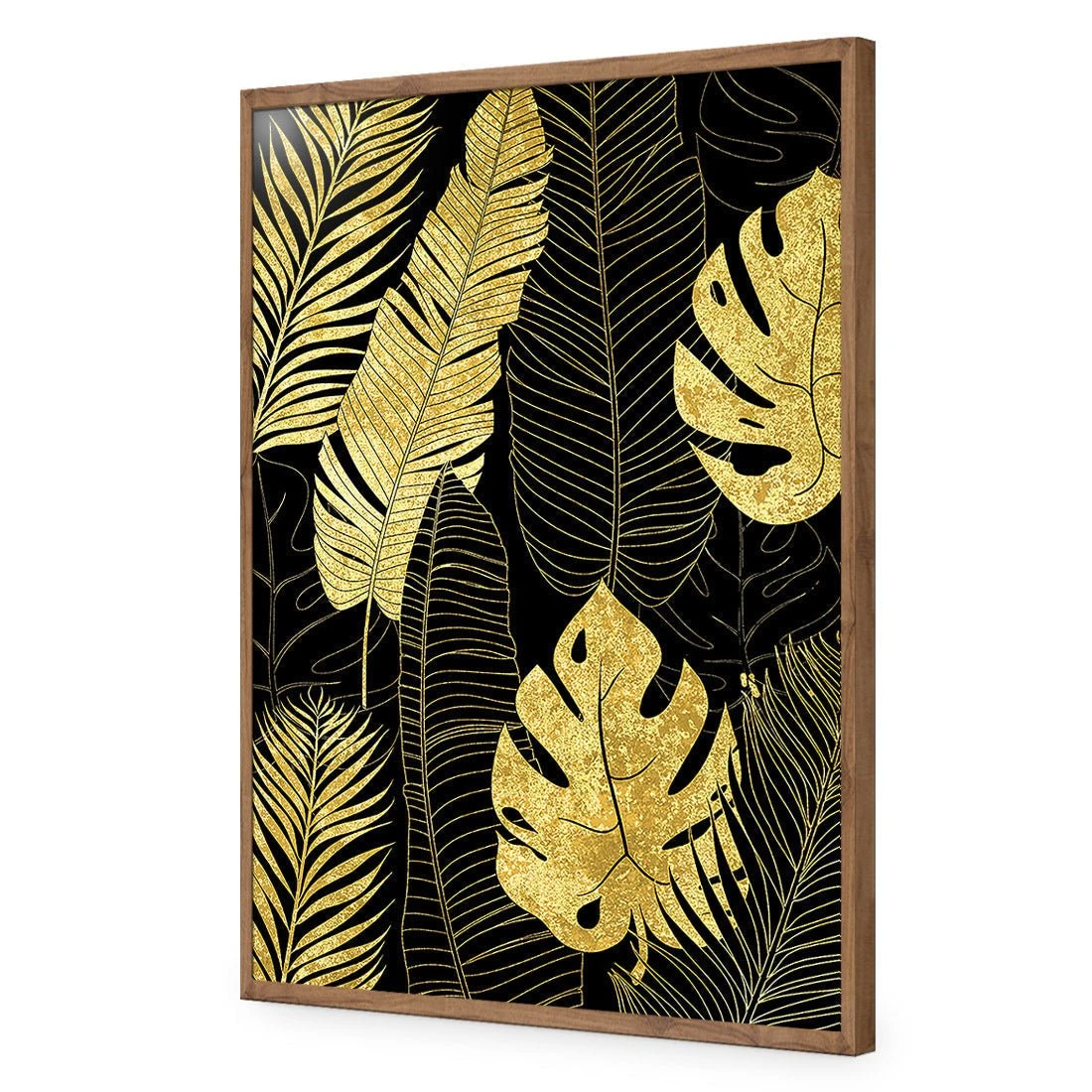Leaf Montage Gold Leaf Montage Gold -WALL ART DESGIN SALE leaf montage 1 gold canvas stretched canvas 45x30cm 377602