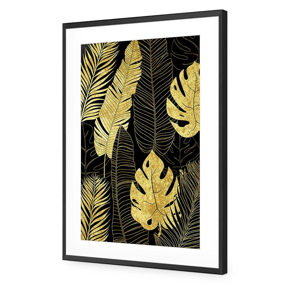 Leaf Montage Gold Leaf Montage Gold -WALL ART DESGIN SALE leaf montage 1 gold canvas stretched canvas 45x30cm 381454