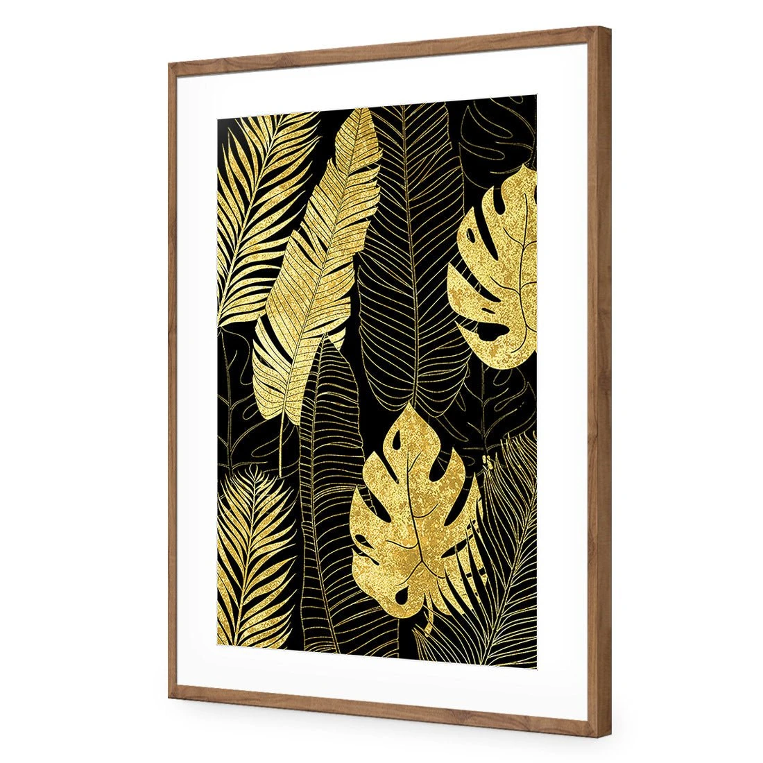 Leaf Montage Gold Leaf Montage Gold -WALL ART DESGIN SALE leaf montage 1 gold canvas stretched canvas 45x30cm 499709