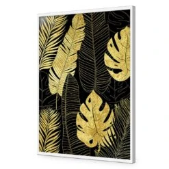 Leaf Montage Gold 17 Leaf Montage Gold -WALL ART DESGIN SALE leaf montage 1 gold canvas stretched canvas 45x30cm 567760