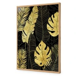 Leaf Montage Gold 18 Leaf Montage Gold -WALL ART DESGIN SALE leaf montage 1 gold canvas stretched canvas 45x30cm 593766