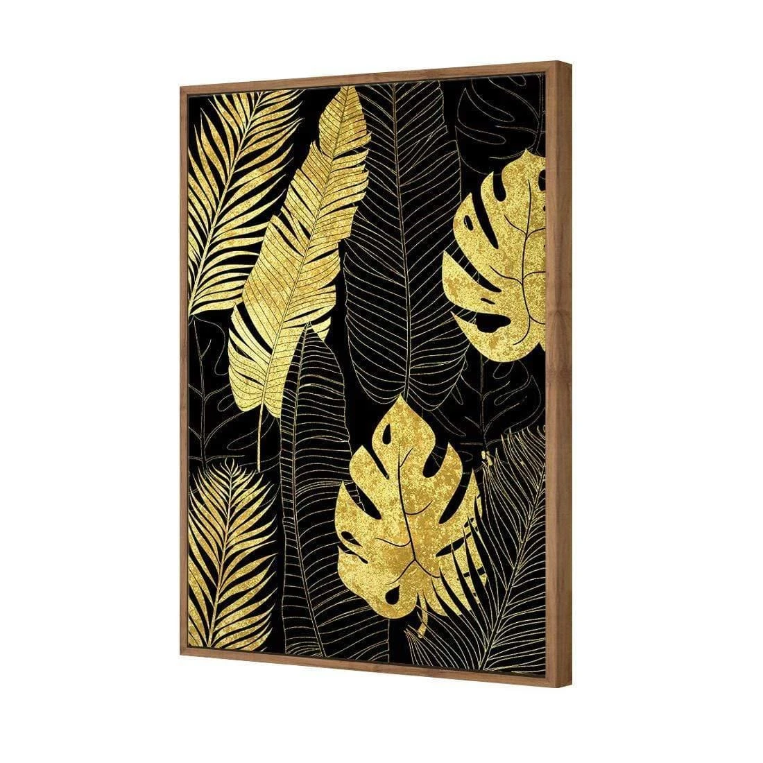 Leaf Montage Gold Leaf Montage Gold -WALL ART DESGIN SALE leaf montage 1 gold canvas stretched canvas 45x30cm 677903