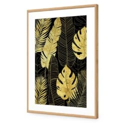 Leaf Montage Gold 13 Leaf Montage Gold -WALL ART DESGIN SALE leaf montage 1 gold canvas stretched canvas 45x30cm 744424