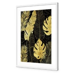 Leaf Montage Gold 12 Leaf Montage Gold -WALL ART DESGIN SALE leaf montage 1 gold canvas stretched canvas 45x30cm 875177