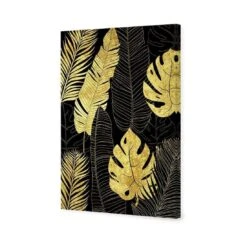 Leaf Montage Gold 4 Leaf Montage Gold -WALL ART DESGIN SALE leaf montage 1 gold canvas stretched canvas 45x30cm 895610