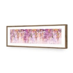 Lilac Dream, Long Acrylic Print Art 6 Lilac Dream, Long Acrylic Print Art -WALL ART DESGIN SALE lilac dream long acrylic print art with border natural frame 60x20cm 195606