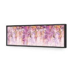 Lilac Dream, Long Acrylic Print Art 9 Lilac Dream, Long Acrylic Print Art -WALL ART DESGIN SALE lilac dream long acrylic print art without border black frame 60x20cm 837037
