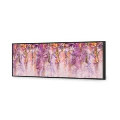 Lilac Dream (Long) Canvas Art -WALL ART DESGIN SALE lilac dream long canvas art 60x20cm black frame 105733