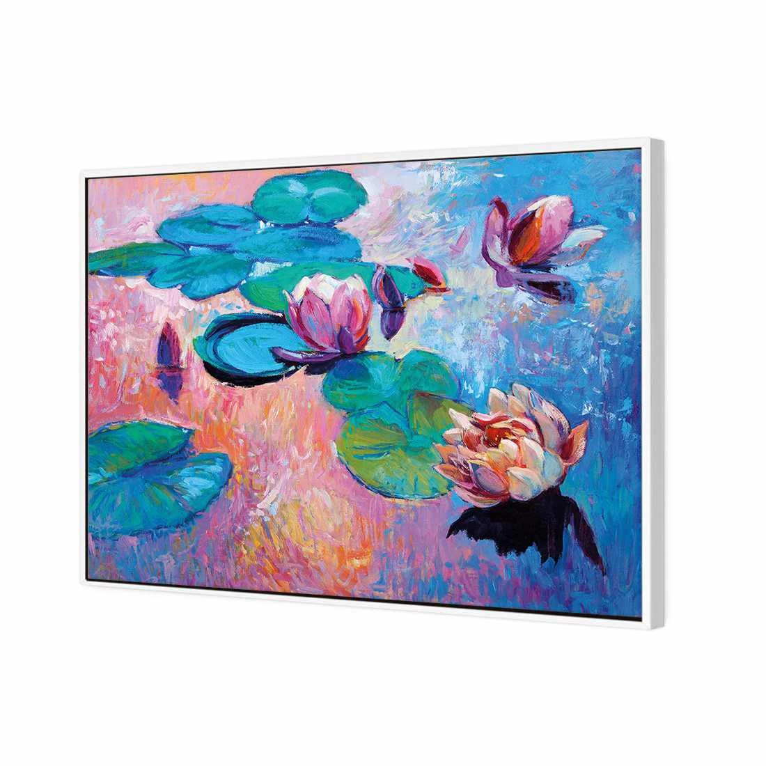 Lily Pads Canvas Art Lily Pads Canvas Art -WALL ART DESGIN SALE lily pads canvas art 45x30cm white frame 404652