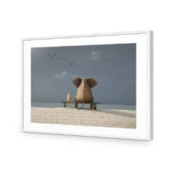 Little And Large Acrylic Print Art -WALL ART DESGIN SALE little and large acrylic print art with border white frame 45x30cm 477008