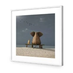 Little And Large, Square Acrylic Print Art -WALL ART DESGIN SALE little and large square acrylic print art with border white frame 37x37cm 162670