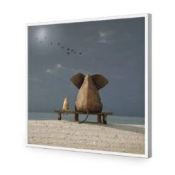Little And Large, Square Acrylic Print Art -WALL ART DESGIN SALE little and large square acrylic print art without border white frame 37x37cm 909881