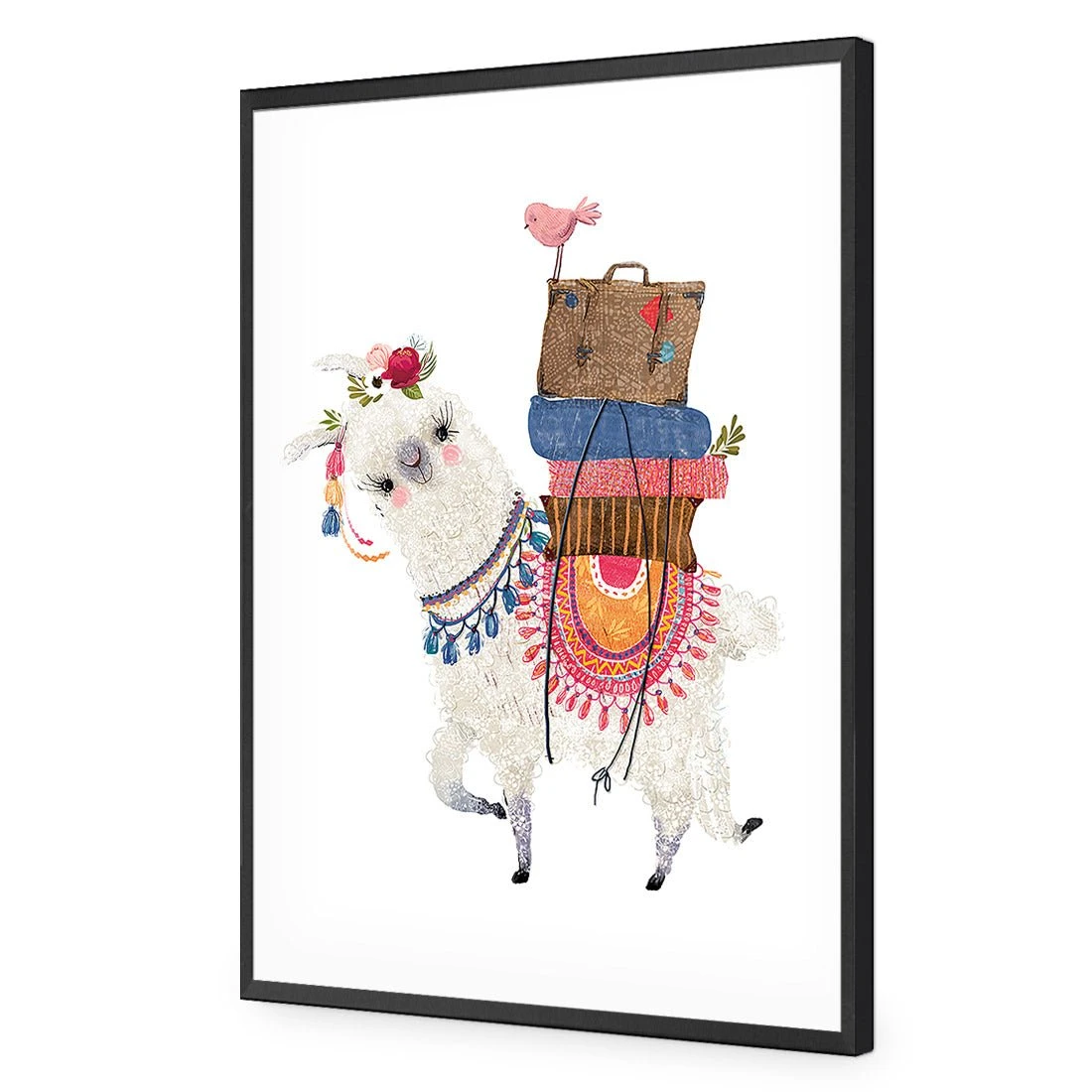 Llama Ride Llama Ride -WALL ART DESGIN SALE llama ride acrylic glass no border black frame 45x30cm 913833