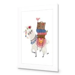 Llama Ride 10 Llama Ride -WALL ART DESGIN SALE llama ride acrylic glass with border no frame 45x30cm 283549