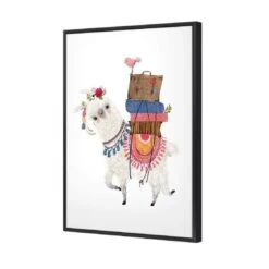 Llama Ride 5 Llama Ride -WALL ART DESGIN SALE llama ride canvas black floating frame 45x30cm 693324