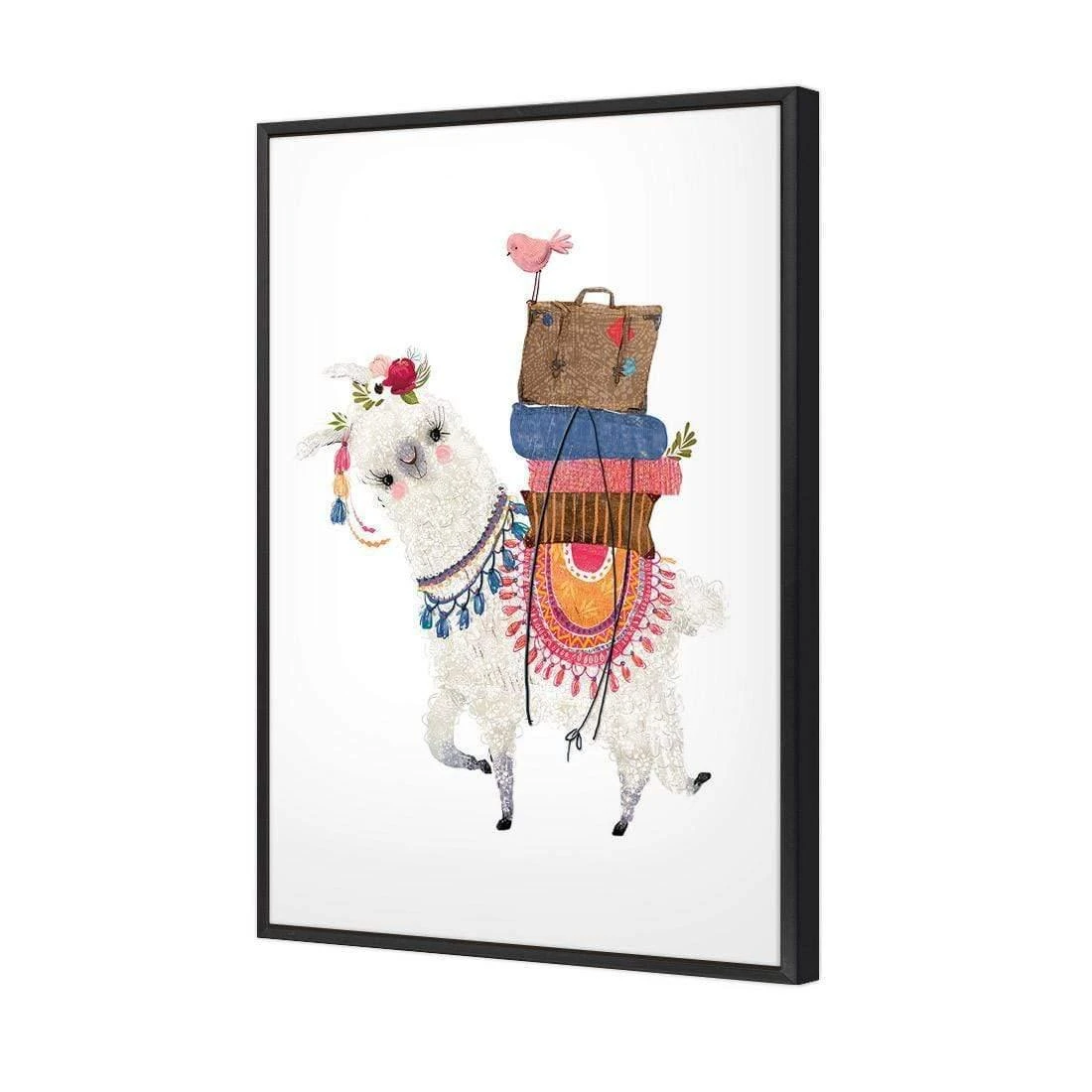 Llama Ride Llama Ride -WALL ART DESGIN SALE llama ride canvas black floating frame 45x30cm 693324