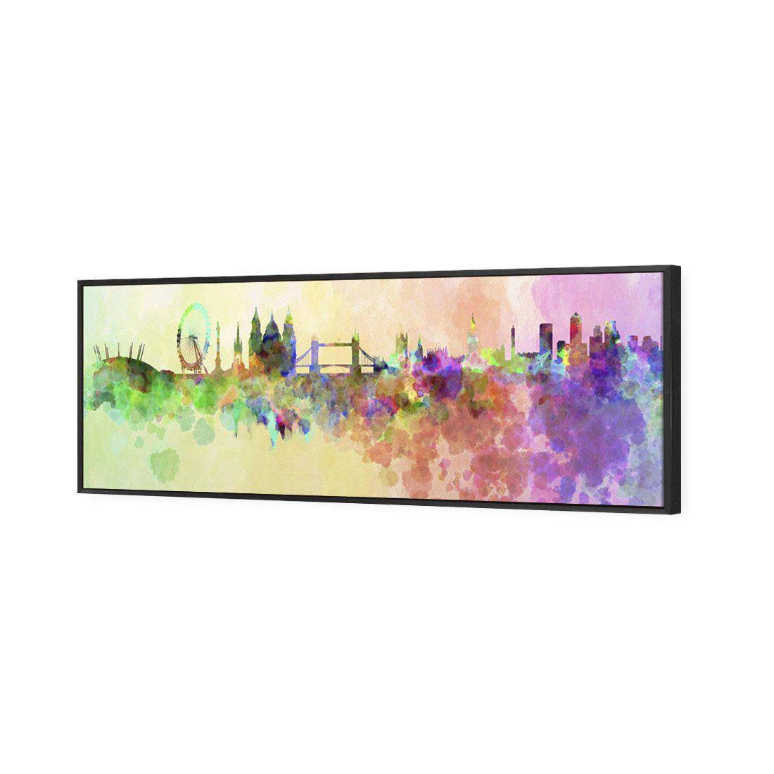 London Skyline Watercolour Canvas Art London Skyline Watercolour Canvas Art -WALL ART DESGIN SALE london skyline watercolour canvas art 60x20cm black frame 633885