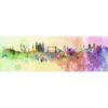 London Skyline Watercolour Canvas Art -WALL ART DESGIN SALE london skyline watercolour canvas art 60x20cm no frame 291669