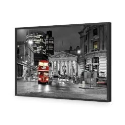 London Street -WALL ART DESGIN SALE london street acrylic glass no border black frame 45x30cm 637518