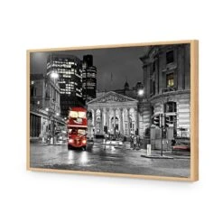 London Street -WALL ART DESGIN SALE london street acrylic glass no border oak frame 45x30cm 100289