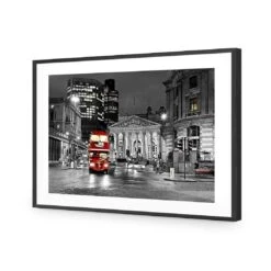London Street -WALL ART DESGIN SALE london street acrylic glass with border black frame 45x30cm 517552
