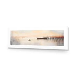 Lonely Boat 10 Lonely Boat -WALL ART DESGIN SALE lonely boat acrylic glass with border no frame 90x30cm 530959