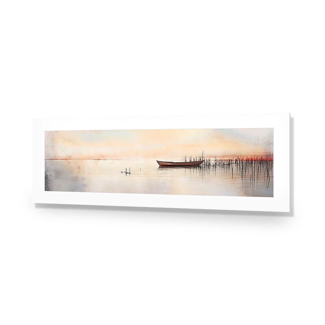 Lonely Boat Lonely Boat -WALL ART DESGIN SALE lonely boat acrylic glass with border no frame 90x30cm 530959