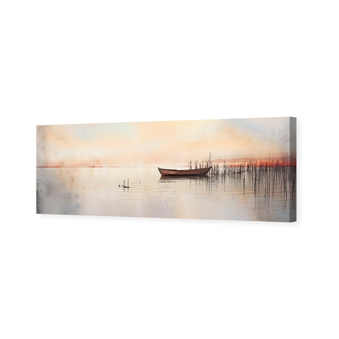 Lonely Boat Lonely Boat -WALL ART DESGIN SALE lonely boat canvas stretched canvas 60x20cm 891212