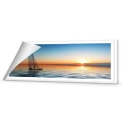 Lonely Yacht (Long) -WALL ART DESGIN SALE lonely yacht long canvas rolled canvas 60x20cm 733440