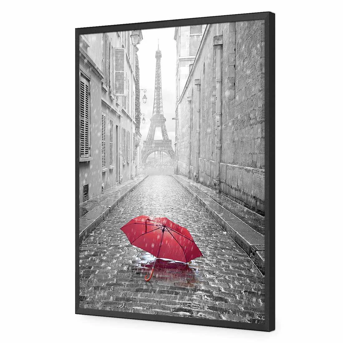 Lost Umbrella In Paris, Red Acrylic Print Art Lost Umbrella In Paris, Red Acrylic Print Art -WALL ART DESGIN SALE lost umbrella in paris red acrylic print art without border black frame 45x30cm 838657