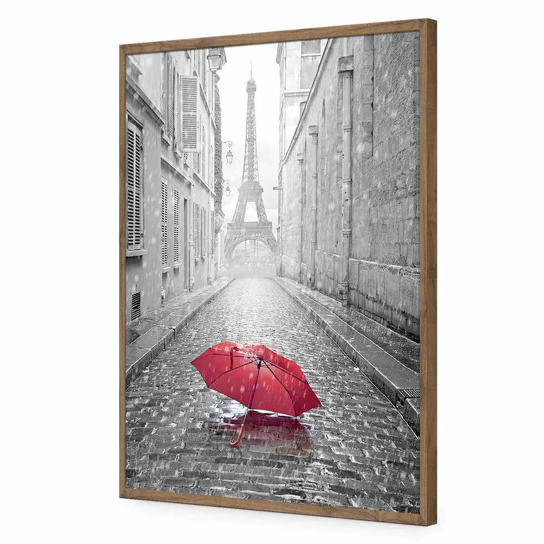Lost Umbrella In Paris, Red Acrylic Print Art Lost Umbrella In Paris, Red Acrylic Print Art -WALL ART DESGIN SALE lost umbrella in paris red acrylic print art without border natural frame 45x30cm 511780