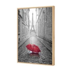Lost Umbrella In Paris, Red Canvas Art 7 Lost Umbrella In Paris, Red Canvas Art -WALL ART DESGIN SALE lost umbrella in paris red canvas art 45x30cm oak frame 230853