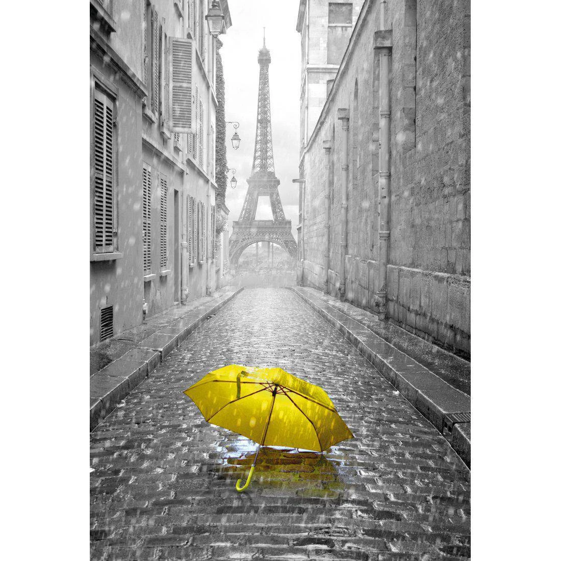 Lost Umbrella In Paris, Yellow Canvas Art Lost Umbrella In Paris, Yellow Canvas Art -WALL ART DESGIN SALE lost umbrella in paris yellow canvas art 45x30cm no frame 280383