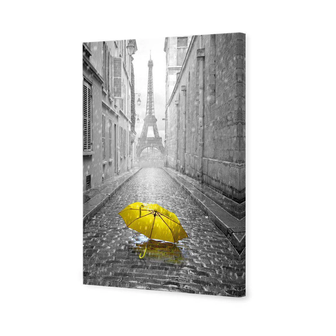 Lost Umbrella In Paris, Yellow Canvas Art Lost Umbrella In Paris, Yellow Canvas Art -WALL ART DESGIN SALE lost umbrella in paris yellow canvas art 45x30cm no frame 288889