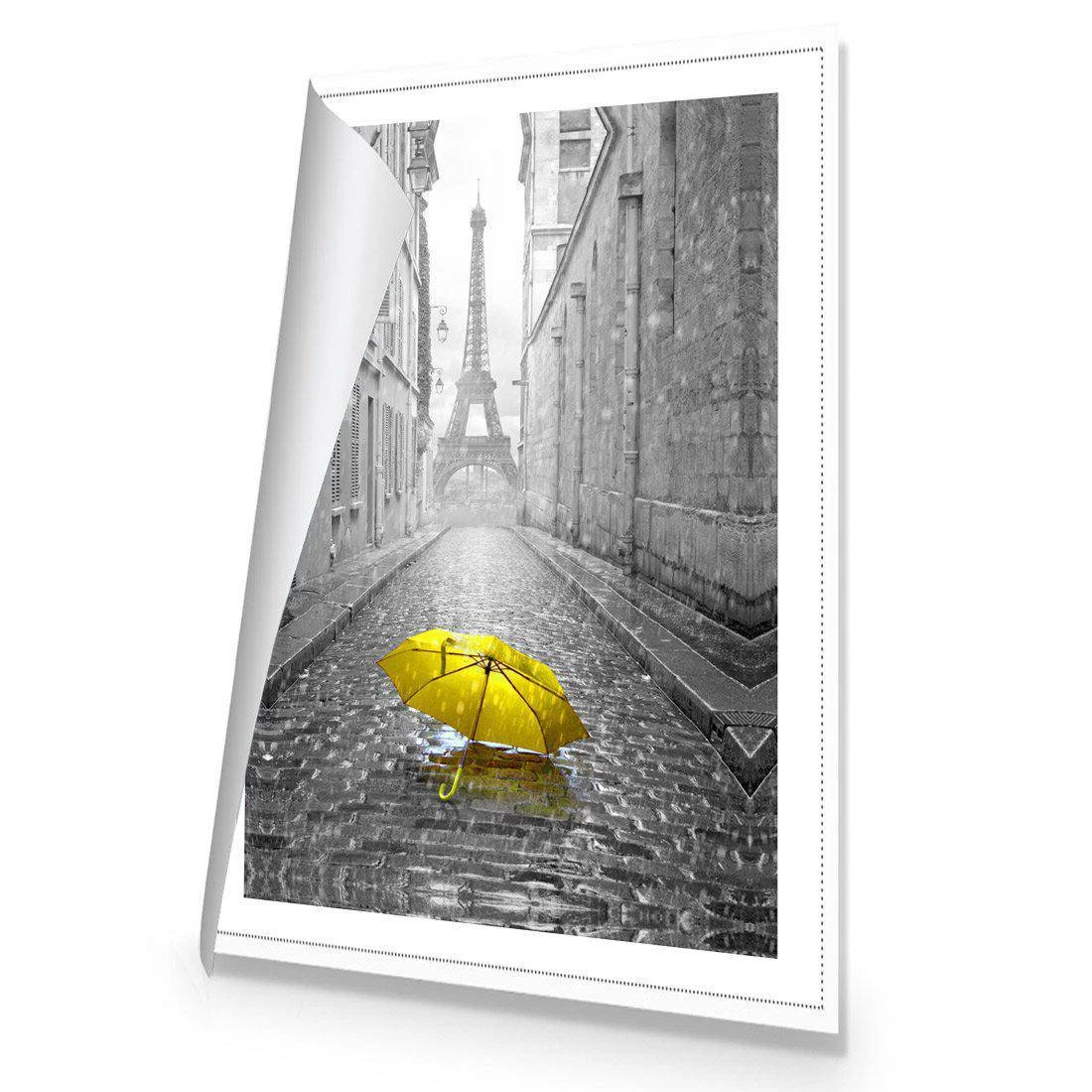 Lost Umbrella In Paris, Yellow Canvas Art Lost Umbrella In Paris, Yellow Canvas Art -WALL ART DESGIN SALE lost umbrella in paris yellow canvas art 45x30cm rolled canvas 377243